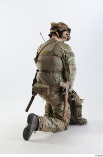 Frankie Perry US Recon Kneeling with Backpack kneeling whole body…